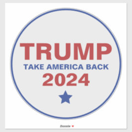 Donald Trump neemt Amerika terug verkiezingen 2024 Sticker