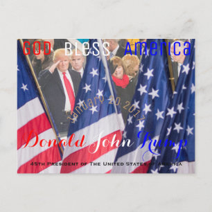 Donald Trump neemt zijn eed op 20 januari Briefkaart