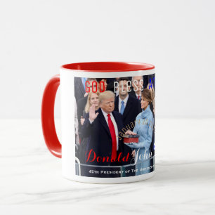 Donald Trump neemt zijn eed op 20 januari Mok