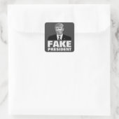 Donald Trump NEP-PRESIDENT Vierkante Sticker (Tas)