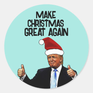 DONALD TRUMP NOËL GRAND ENCORE UNE FOIS STICKERS
