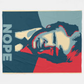 donald trump nope deken (Voorkant (Horizontaal))