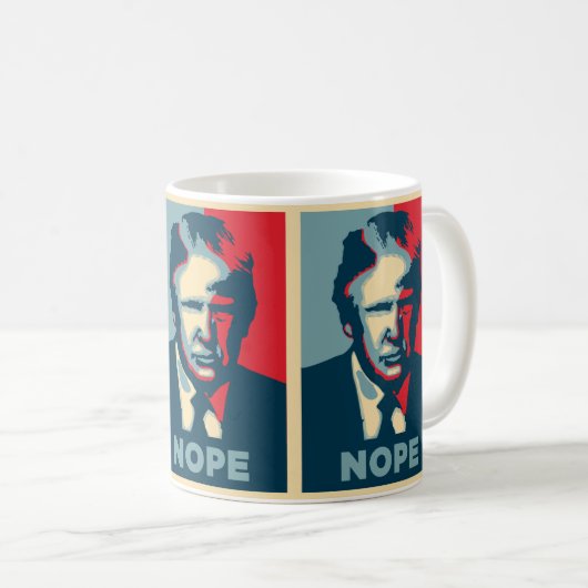 donald trump nope koffiemok (Voorkant rechts)