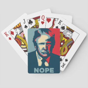 donald trump nope pokerkaarten