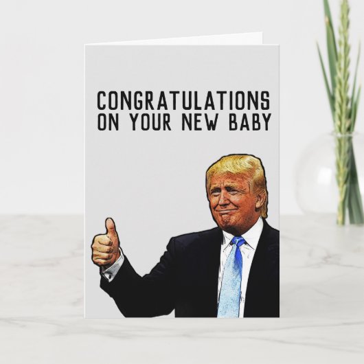DONALD TRUMP NOUVELLE CARTE DE FÉLICITATIONS POUR  (Devant)