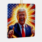 Donald Trump - Ornement patriotique du drapeau amé (Droite)