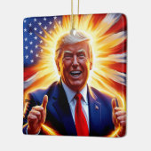 Donald Trump - Ornement patriotique du drapeau amé (Gauche)