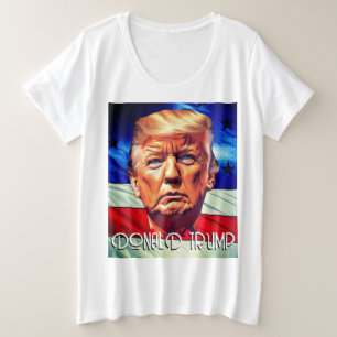 Donald Trump & Oude Glorie Grote Maat T-shirt