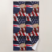 DONALD TRUMP PAIN serviettes de plage (Devant)