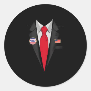 Donald Trump Pak En Das Halloween Kostuum Ronde Sticker