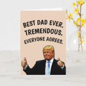 DONALD TRUMP PAPA ANNIVERSAIRE CARTES ÉNORMES (Fleur jaune)