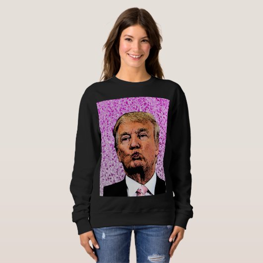 DONALD TRUMP PARTIES SCINTILLANT KISS T-SHIRTS FEM (Devant entier)