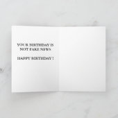 Donald Trump pas de fausses nouvelles Carte d'anni (Intérieur)