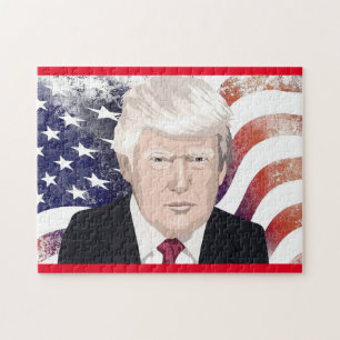 DONALD TRUMP PATRIOTIEK LEGPUZZEL