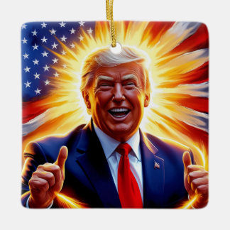 Donald Trump Patriottisch Amerikaans Vlag Ornament