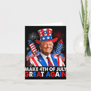 Donald Trump Patriottisch Vuurwerk Maak 4 juli G Kaart