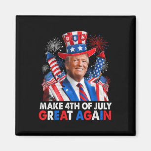 Donald Trump Patriottisch Vuurwerk Maak 4 juli G Magneet