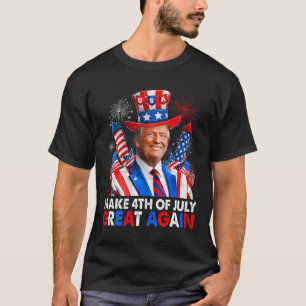 Donald Trump Patriottisch Vuurwerk Maak 4 juli G T-shirt