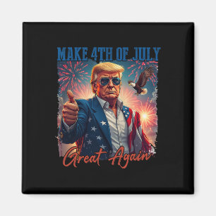 Donald Trump Patriottisch Vuurwerk Maakt 4 juli G Magneet