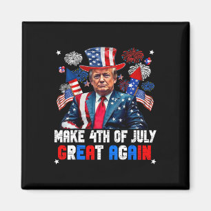 Donald Trump Patriottisch Vuurwerk Maakt 4 juli Vu Magneet
