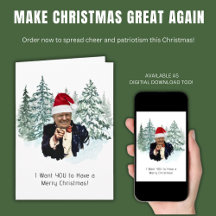 Donald Trump Patriottische Kerst