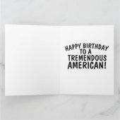 DONALD TRUMP PATRIOTTISCHE OVERSIZED VERJAARDAGSKA KAART (Binnen)