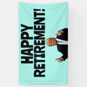 DONALD TRUMP PENSIONERING PARTY BANNER (Verticaal)