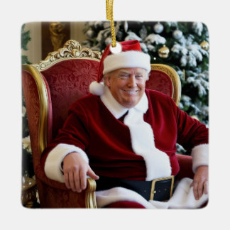 Donald Trump Père Noël Ornement de Noël