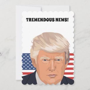 DONALD TRUMP PERSONALIZED WEDDING INVITATIONS KAART