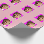 DONALD TRUMP PINK WRAPPING PAPIER (Hoek)