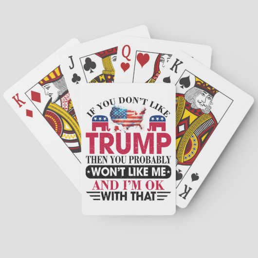 Donald Trump Pokerkaarten (Achterkant)