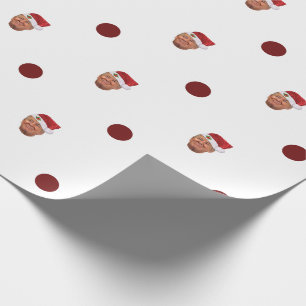 Donald Trump Polka Dot kerstpapier Cadeaupapier