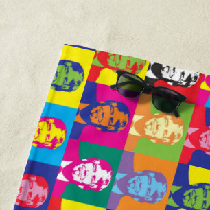 DONALD TRUMP POP ART BEACH TOWELY STRANDLAKEN