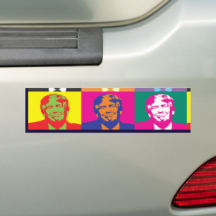 Donald Trump Pop Art Bumpersticker
