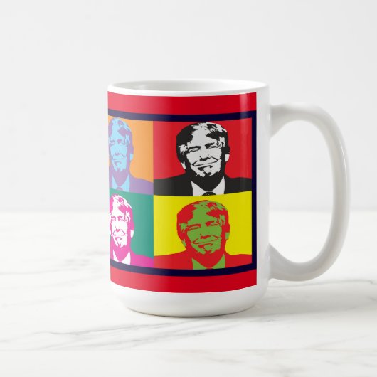 Donald Trump Pop Art Classic White Mok (Rechts)