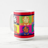 Donald Trump Pop Art classique Mug blanc (Devant gauche)