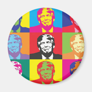 Donald Trump Pop Art Magneet