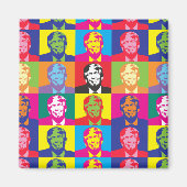 Donald Trump Pop Art Magnet Carré (Devant)
