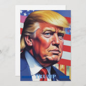 Donald Trump Pop Kunst Feestdagenkaart (Voorkant / Achterkant)