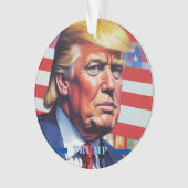 Donald Trump Pop Kunst Ornament (voorkant)