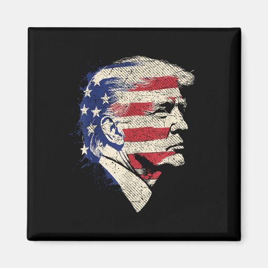 Donald Trump Portrait Magneet (Voorkant)
