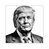 DONALD TRUMP PORTRAIT TAMPON EN CAOUTCHOUC (Impression)