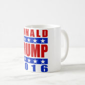 Donald Trump pour le président 2016 tasse 3 (Devant droit)