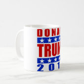 Donald Trump pour le président 2016 tasse 3 (Devant gauche)