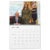 Donald Trump Présidence 2025 Calendrier Mur mensue (Mar 2026)