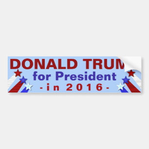 Donald Trump President 2016 Verkiezing Republikein Bumpersticker