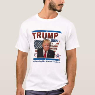 Donald Trump President 2024 Bold Leiderschap T-shirt