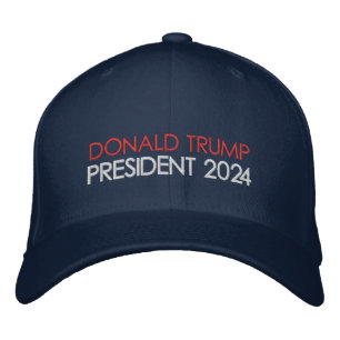 Donald Trump President 2024 Geborduurde Pet