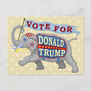 Donald Trump President 2024 Republikeinse olifant Briefkaart