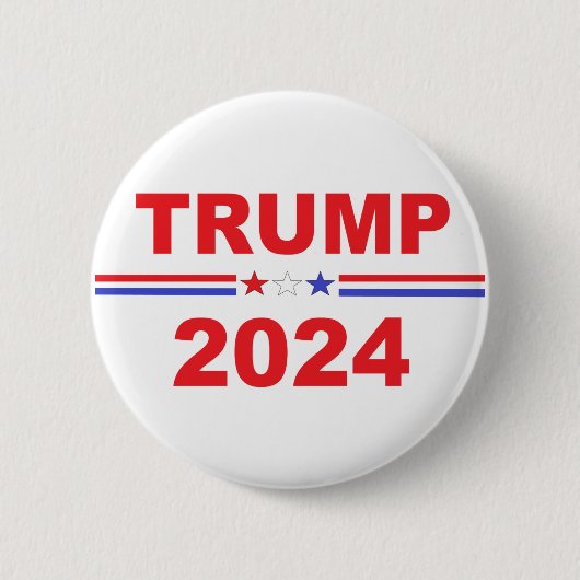 Donald Trump President 2024 Ronde Button 5,7 Cm (Voorkant)